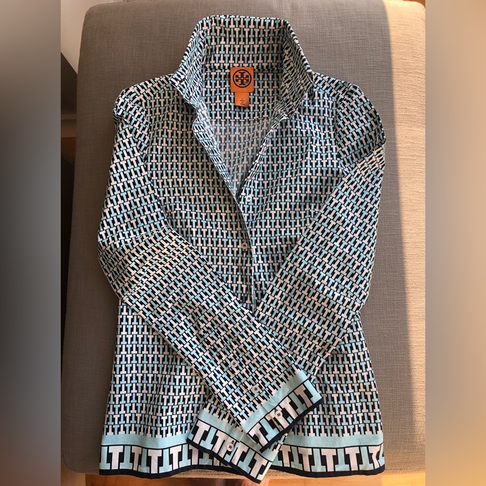 Tory Burch blouse.  No ironing necessary!